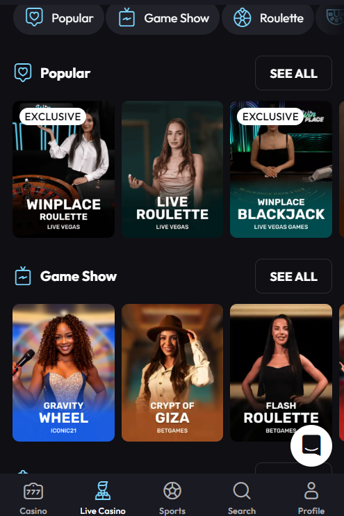 Union Jackpots Casino mobile