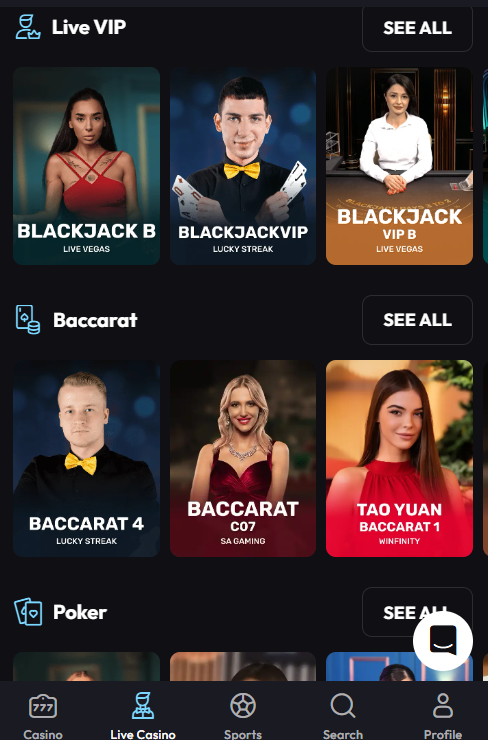 Union Jackpots Casino mobile